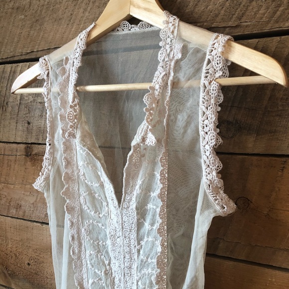 Crocheted Lace Tank Top for Layering - Picture 8 of 9